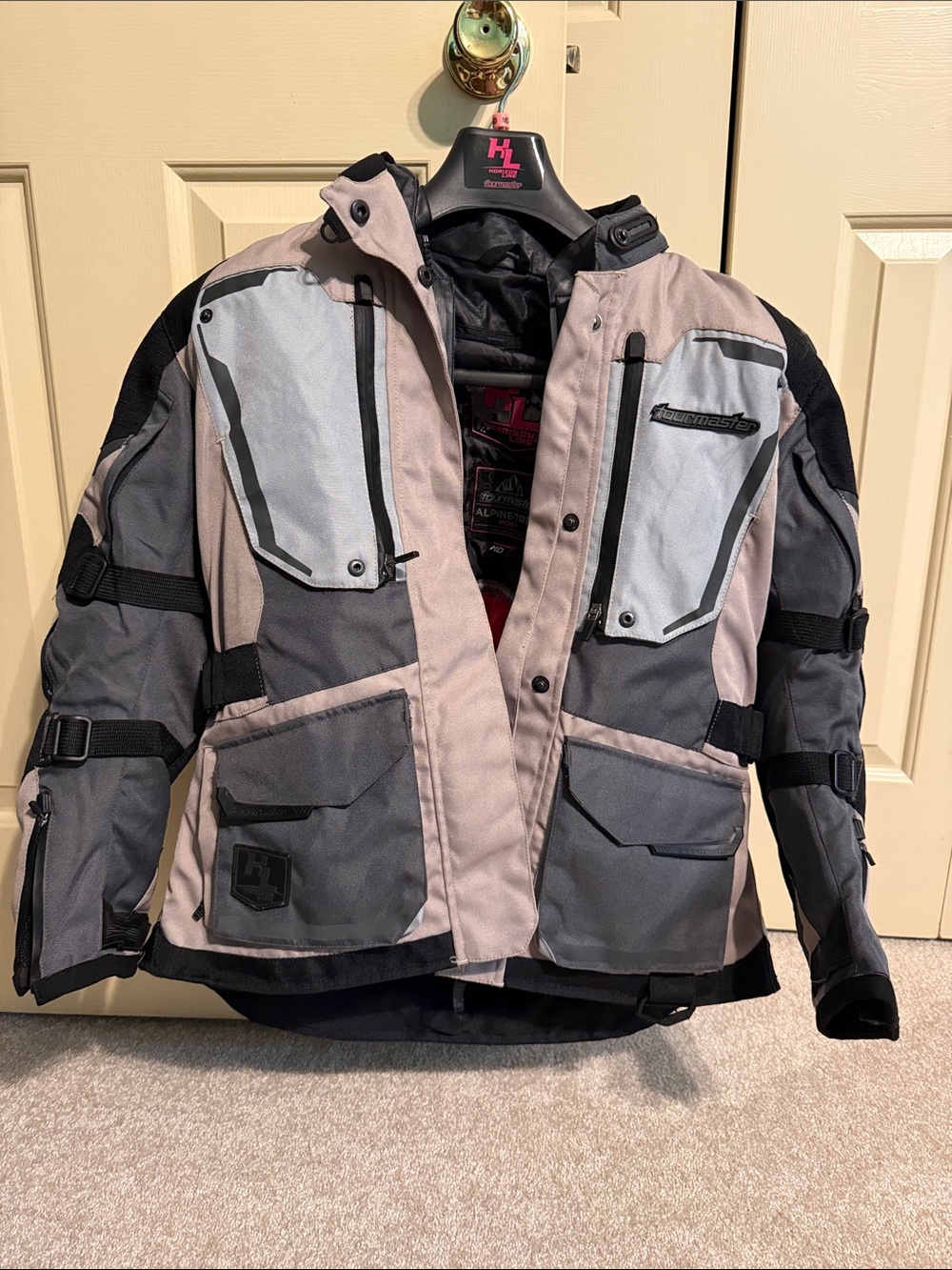 Women’s motorcycle tour master Alpine trek in sand/ Gray - medium